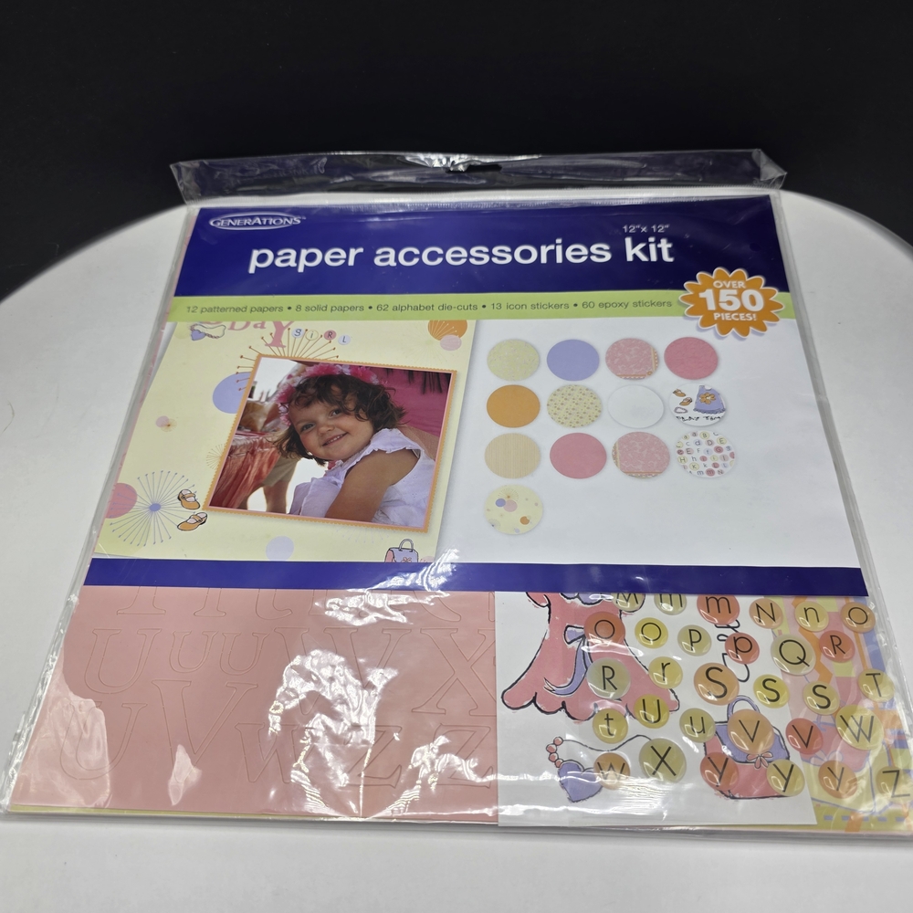 Cardinal Brands Generations Girl Scrapbooking Paper Kit 2007 150pc 12x12 NEW